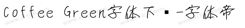 Coffee Green字体下载字体转换